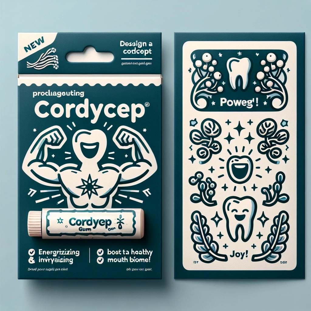 Cordycep Gum: Energizing and Invigorating with a Healthy Mouth Biome Boost 💪😁